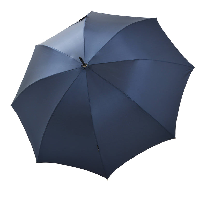 Bugatti Knight AC Automatic Stick Umbrella with Wooden Handle - Navy