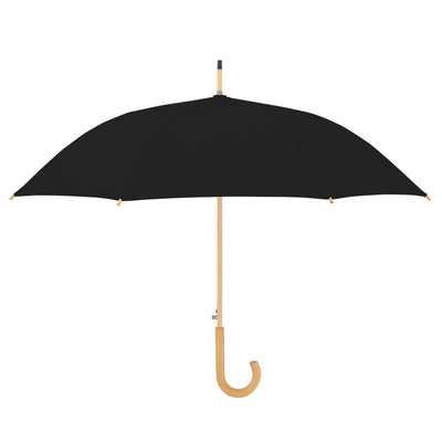 Doppler Nature Long Automatic Sustainable Stick Umbrella - Simply Black