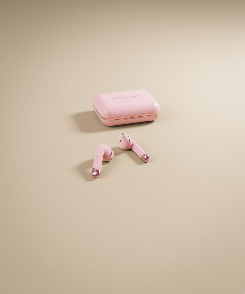 Happy Plugs Air 1 Plus True Wireless Earbuds Pink Gold Burton