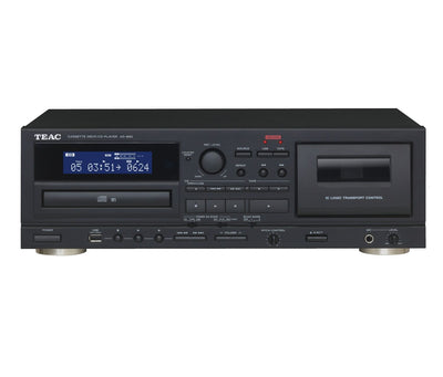 TEAC AD-850 Cassette Deck and CD Player Black